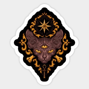 Argy GOLD Sphynx Sticker